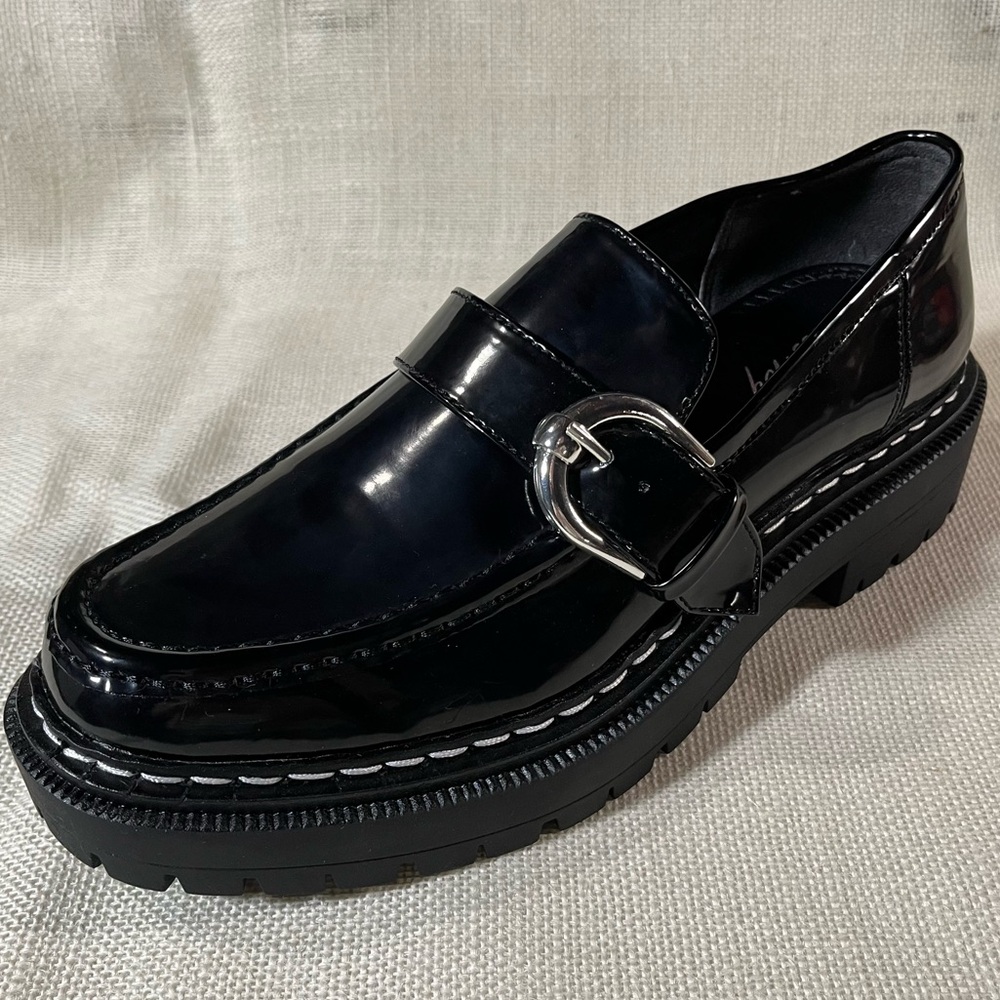 Circus NY Black Everly Platform Loafers NIB